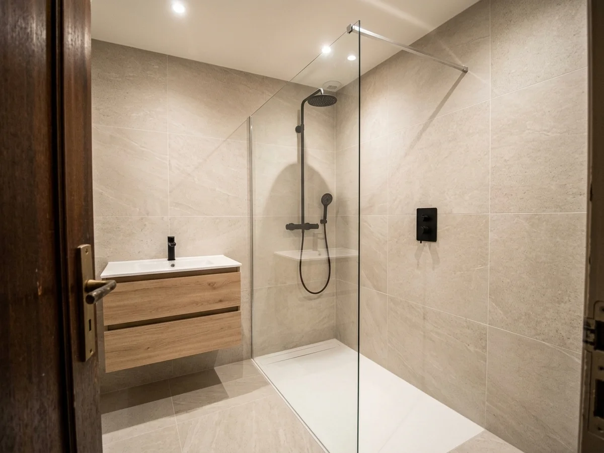 Après rénovation douche italienne haut de gamme Vincennes